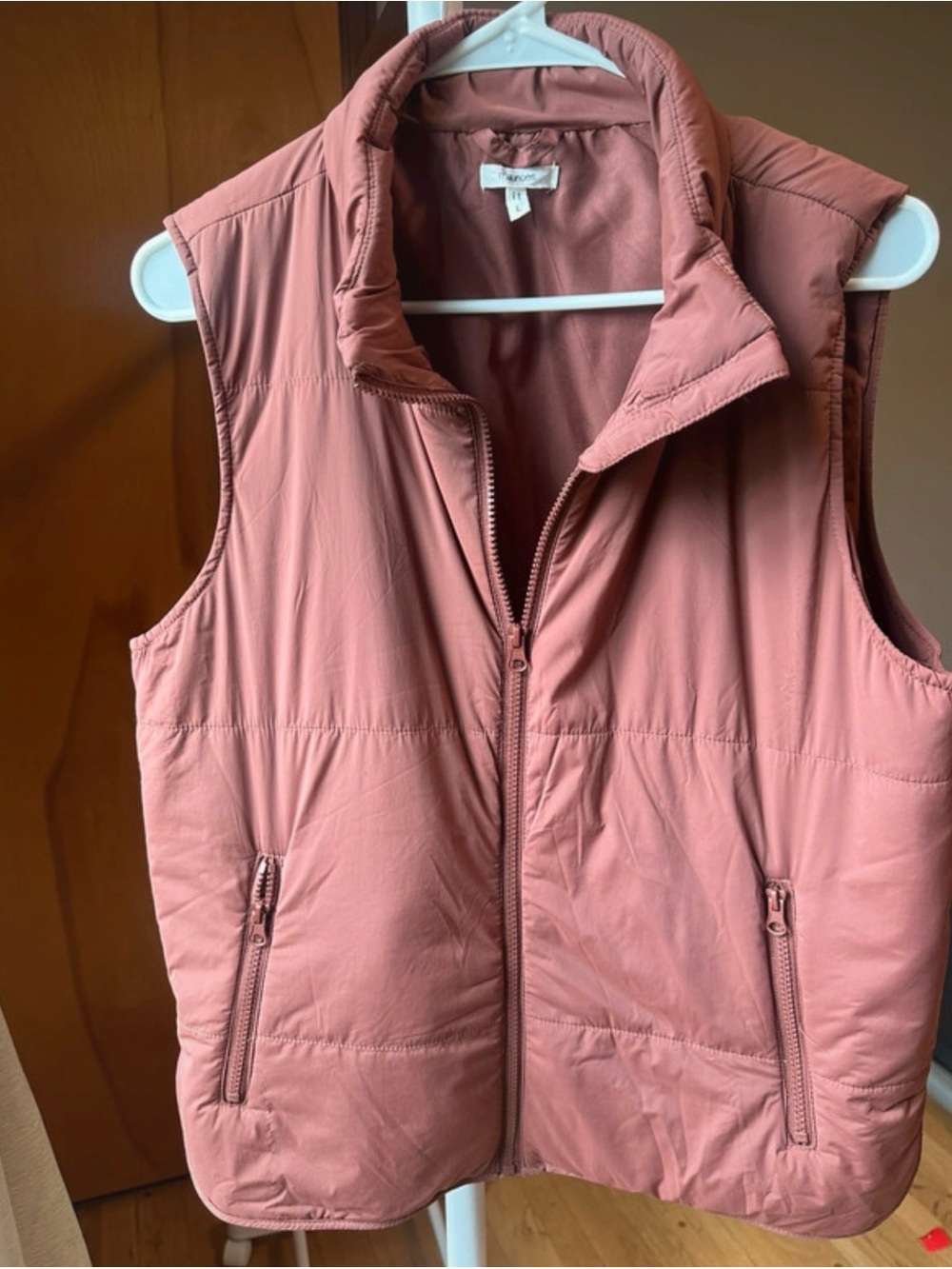 Maurices Dusty Rose Quilted Vest